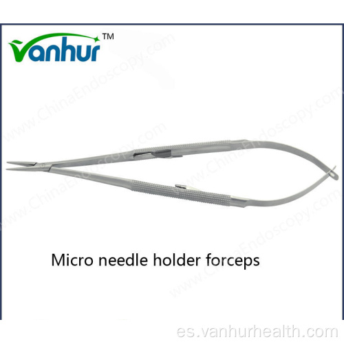 Fórceps portaagujas para microagujas Ent Basic Surgical Instruments